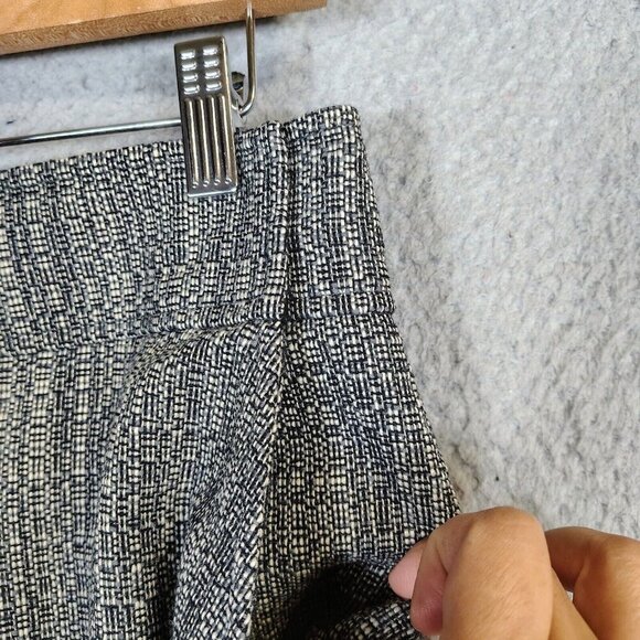 J.Crew Maxi Skirt Womens 4 Gray Wool Blend Tweed Side Slit Pencil Modest Vintage - Picture 8 of 11